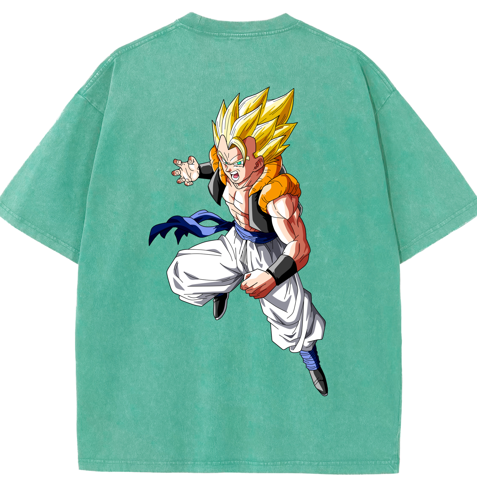 （画像用） ドラゴンボール ベジータ四世（Bejīta Yonsei）DRAGON BALL Vegeta IV 綿100% ヴィンテージ風 半袖Tシャツ（背面プリント）
